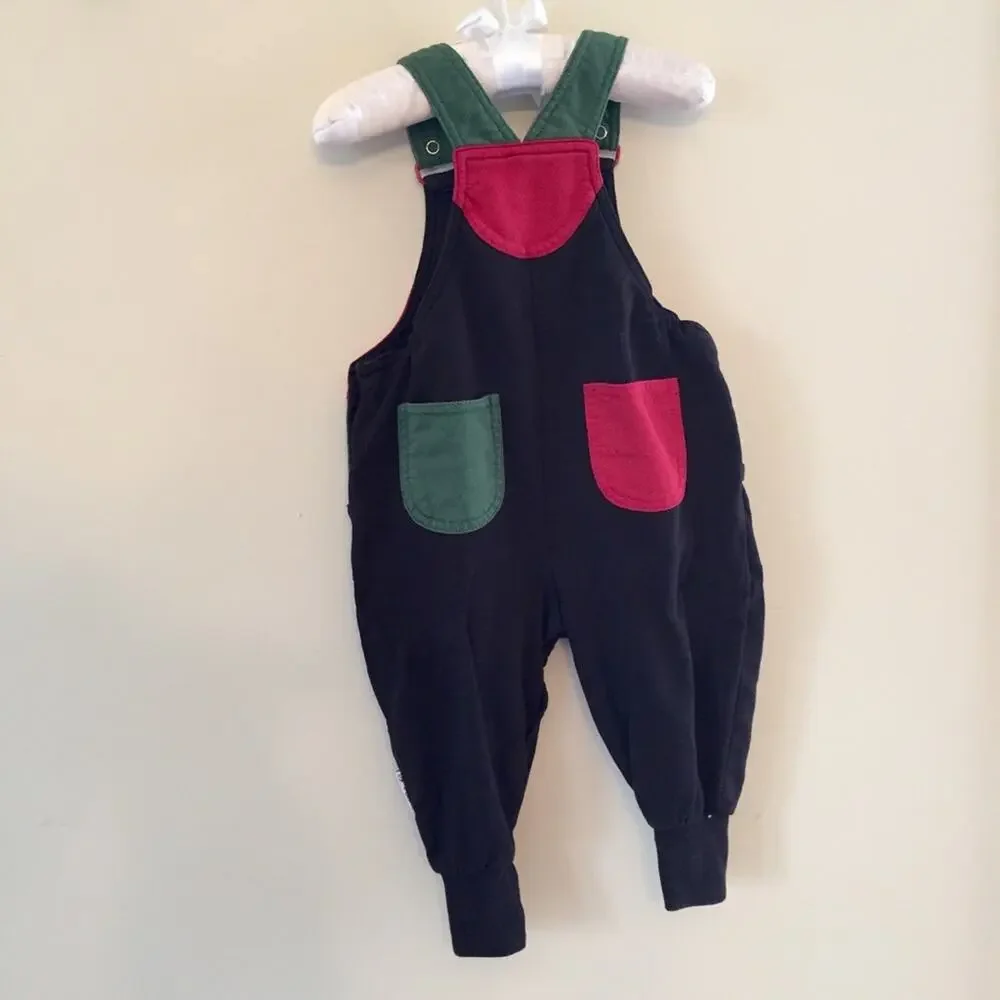 Vintage Gymboree Holiday Reindeer Overalls 12 Months